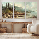 Abstract Acadia National Park Wall Art Canvas Print -