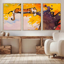 Calvin and Hobbes Tree Scene Canvas Print | 3 Panel Large by MyGreatCanvas | Canvas Wall Art Prints | Photo Prints & Wall Decor