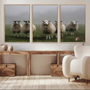 Flock of Sheep in a Mystical Fog – Pastoral Wall Art Canvas by MyGreatCanvas | Canvas Wall Art Prints | Photo Prints & Wall Decor