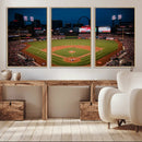 St. Louis Cardinals Baseball Team Print - Busch Stadium Wall by MyGreatCanvas | Canvas Wall Art Prints | Photo Prints & Wall Decor
