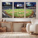 Citi Field Wall Art Print | 3-Panel New York Mets Baseball