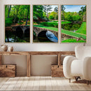 Augusta National Golf Club Wall Art - Panoramic Bridge & by MyGreatCanvas | Canvas Wall Art Prints | Photo Prints & Wall Decor