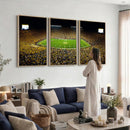 Stadium in Michigan Wall Art Canvas Print, Framed American