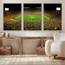 Stadium in Michigan Wall Art Canvas Print, Framed American