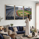 New York Yankees Baseball Team Print - Yankee Stadium Wall