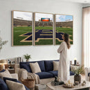 Football Stadium Wall Art – Framed Sports Field Canvas
