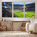 Tottenham Hotspur Stadium Canvas Print, Match Day Triple