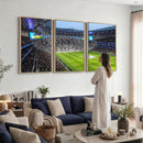 Tottenham Hotspur Stadium Canvas Print, Match Day Triple