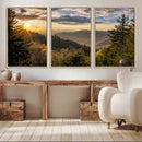 Sunrise Over the Smoky Mountains Canvas Wall Art –