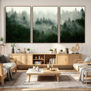 Foggy Forest Wall Art – Tranquil Green Woodland Canvas by MyGreatCanvas | Canvas Wall Art Prints | Photo Prints & Wall Decor