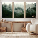 Misty Forest Wall Art – Tranquil Green Woodland Canvas by MyGreatCanvas | Canvas Wall Art Prints | Photo Prints & Wall Decor