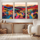 YAYOI KUSAMA Abstract Print - Landscape Canvas Wall Art