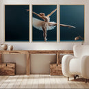 Ballet Dancer Wall Art – Framed Graceful Pose Canvas by MyGreatCanvas | Canvas Wall Art Prints | Photo Prints & Wall Decor