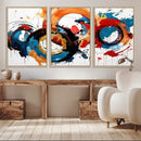 Abstract Wall Art, Rings Wall Art Canvas Print