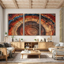 Abstract Tree Ring Art, Colorful Tree Ring Wall Decor, by MyGreatCanvas | Canvas Wall Art Prints | Photo Prints & Wall Decor