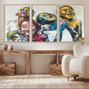 Shai Yossef Style Canvas Art - Joyful African Black Kids