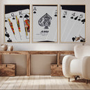 Poker Wall Art - Playing Cards Canvas Wall Art Print - Ace by MyGreatCanvas | Canvas Wall Art Prints | Photo Prints & Wall Decor