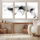 Abstract World Map Wall Art – Framed Geometric Line Canvas by MyGreatCanvas | Canvas Wall Art Prints | Photo Prints & Wall Decor