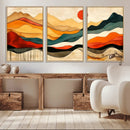 Mid Century Wall Art Print  - Abstract Woodland Print -