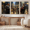 Jazz Canvas Wall Art Print – Abstract African American Music