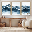 Snowy Peaks Wall Art – Framed Misty Mountain Canvas Artwork by MyGreatCanvas | Canvas Wall Art Prints | Photo Prints & Wall Decor