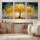 Golden Tree Wall Art – Framed Autumn Leaves Canvas Artwork, by MyGreatCanvas | Canvas Wall Art Prints | Photo Prints & Wall Decor