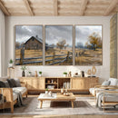 Rustic Autumn Farmhouse Wall Art Canvas Print – Serene
