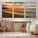 Sunset Wall Art Print - Stunning Beach Sunset Canvas Artwork