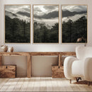 Moody Forest Wall Art – Framed Mountain Fog Canvas Artwork, by MyGreatCanvas | Canvas Wall Art Prints | Photo Prints & Wall Decor