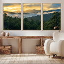 Mountain Sunrise Wall Art – Framed Pine Forest Canvas by MyGreatCanvas | Canvas Wall Art Prints | Photo Prints & Wall Decor