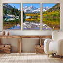 Maroon Bells Wall Art – Framed Snowy Mountain Canvas by MyGreatCanvas | Canvas Wall Art Prints | Photo Prints & Wall Decor