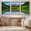 Majestic Snow-Capped Peaks Wall Art Canvas Print, Vibrant by MyGreatCanvas | Canvas Wall Art Prints | Photo Prints & Wall Decor