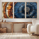 Framed Abstract Tree Ring Wall Art Print Natural Rustic Wood by MyGreatCanvas | Canvas Wall Art Prints | Photo Prints & Wall Decor