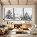 Ski Lift Wall Art – Framed Snowy Mountain Canvas Artwork by MyGreatCanvas | Canvas Wall Art Prints | Photo Prints & Wall Decor