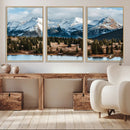 Grand Teton Park Wall Art Canvas Print – Framed Alpine Lake