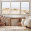 Beach Dunes Wall Art Canvas Print – Framed Serene Coastal