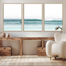 Surfing Wall Art Canvas Print – Framed Ocean Waves