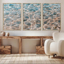 Clear Water Wall Art Canvas Print – Framed Sunlit Ocean