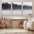 Surfer Fog Wall Art Canvas Print – Framed Foggy Beach Scene by MyGreatCanvas | Canvas Wall Art Prints | Photo Prints & Wall Decor