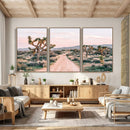 Joshua Tree Park Wall Art Canvas Print – Framed Desert Road by MyGreatCanvas | Canvas Wall Art Prints | Photo Prints & Wall Decor