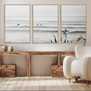 Surfer Silhouette Wall Art – Framed Calm Ocean Canvas by MyGreatCanvas | Canvas Wall Art Prints | Photo Prints & Wall Decor