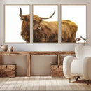 Highland Cow Wall Art Canvas Print – Framed Farmhouse Rustic by MyGreatCanvas | Canvas Wall Art Prints | Photo Prints & Wall Decor