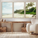 Relaxing Beach Wall Art Canvas Print – Framed Ocean View