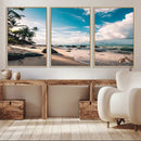 Tropical Beach Wall Art Canvas Print – Framed Ocean Waves by MyGreatCanvas | Canvas Wall Art Prints | Photo Prints & Wall Decor