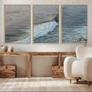 Ocean Waves Wall Art Canvas Print – Framed Coastal Serenity