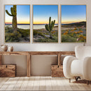 Saguaro Cactus Wall Art Canvas Print – Framed Desert Sunset by MyGreatCanvas | Canvas Wall Art Prints | Photo Prints & Wall Decor
