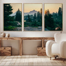 Mountain Wall Art Canvas Print – Framed Forest Serenity