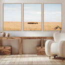 Bison Grassland Wall Art – Framed Minimal Nature Canvas by MyGreatCanvas | Canvas Wall Art Prints | Photo Prints & Wall Decor