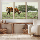 Texas Longhorn Wall Art Canvas Print – Rustic Western Ranch by MyGreatCanvas | Canvas Wall Art Prints | Photo Prints & Wall Decor