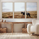 Cowboy Wall Art Canvas Print – Framed Western Rustic Ranch